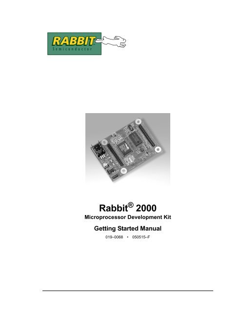 Rabbit 2000 Microprocessor User